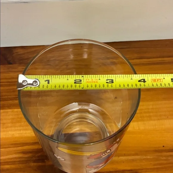 Vintage Disney Mickey Mouse Baseball Glass Vase - Picture 3 of 4